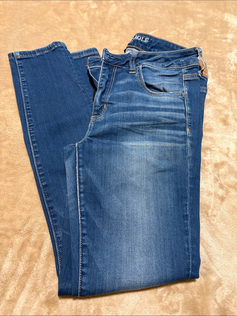 American Eagle Outfitters Women’s Skinny Jeans - Blue Wash Size 10